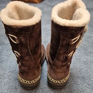 UGG Cream Shearling Lined Boots